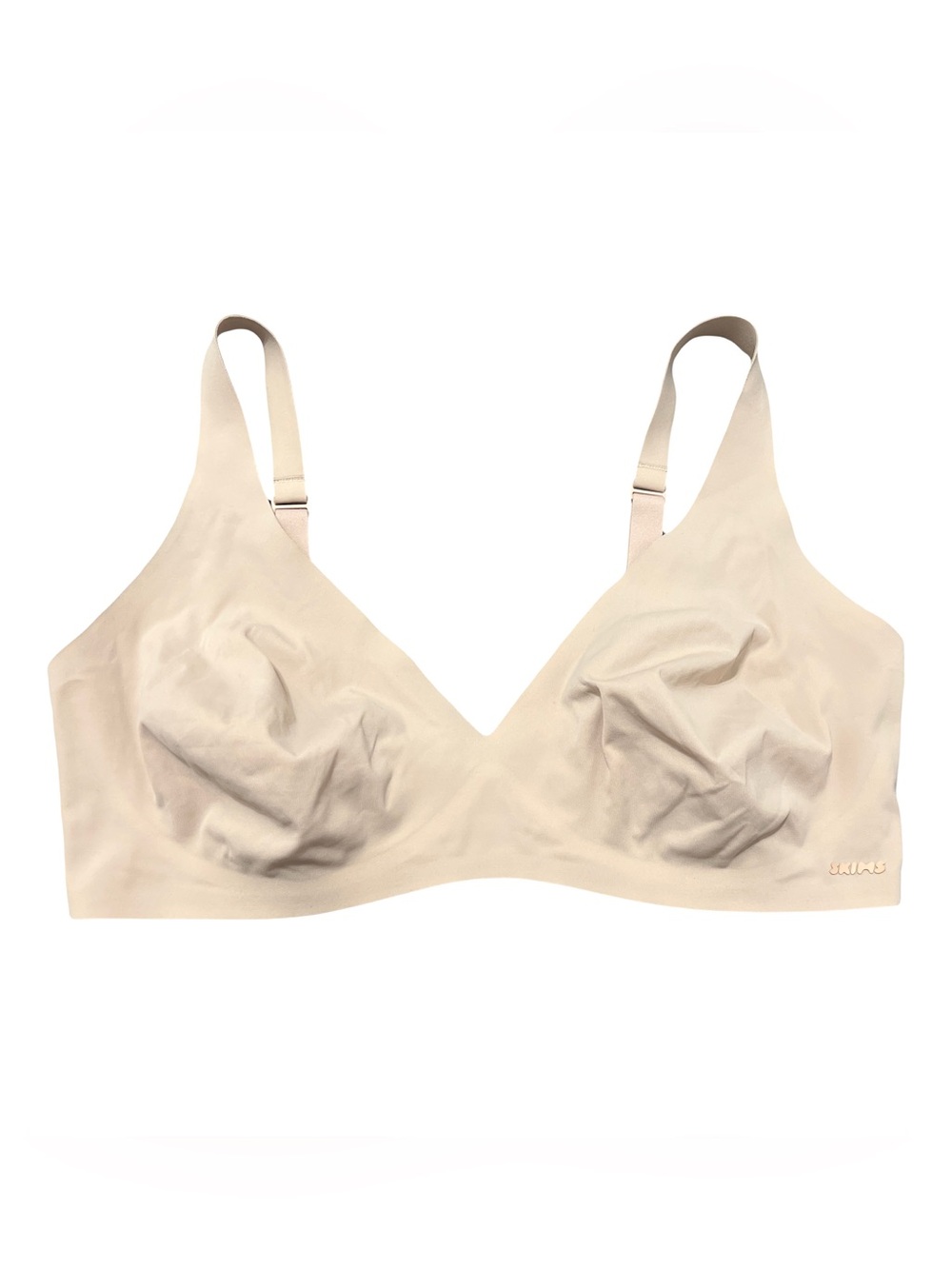 Skims Nude Naked Plunge Seamless Bralette | Bra | Size XL